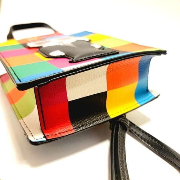 Karl Lagerfield Colorblock Top Handle Crossbody Multi Colored Bag NWT - Picture 5 of 10